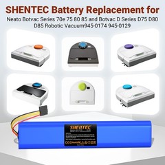 Shentec 4.5Ah 12V Ni-Mh Battery Compatible with Neato Botvac Series 70e 75…