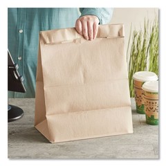 General SK1675 12 x 7 x 17 1/6 BBL Grocery Paper Bags – Kraft (400/Bndl) New