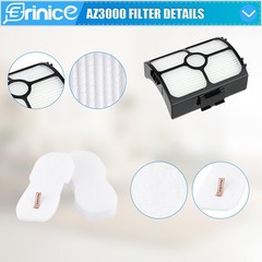 Erinice 12 Pack Hz4002 Brush Roller Filter Replacement Part For Shark