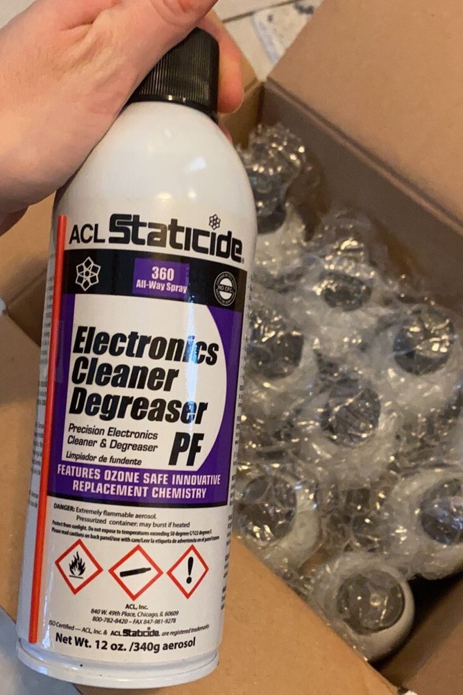 ACL Staticide 8601 Electronics Cleaner/Degreaser PF, 12 oz