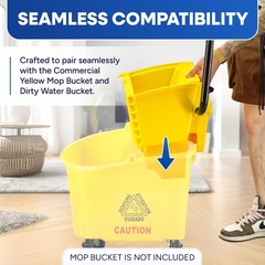 Plastic Prince Mop Wringer Only Side Press Only, Yellow
