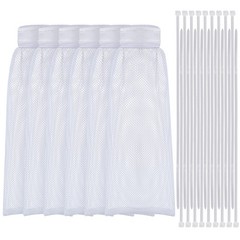 Shappy 24 Pieces Washing Machine Lint Traps and Cable Ties Set 6 Nylon White