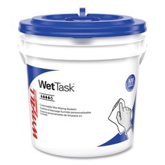 WypAll Power Clean WetTask Wipers, 6 x 12, Unscented, 95/Roll, 6 Rolls/Carton