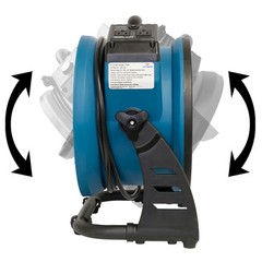 1/4 HP 2100 CFM Variable Speed Sealed Motor Ventilation Axial Air Mover – Blue