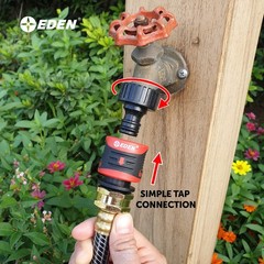 Eden 95210 Premium Garden Hose Quick Connect Set | 5-Piece 5 pc Set, 5