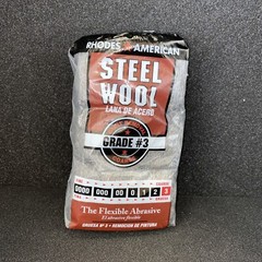 Homax Rhodes American Paint Removal Steel Wool, Coarse Grade #3, 12 Pads