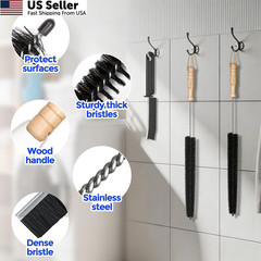 Holikme 3 Pcs Dryer Vent Cleaner Kit, 304 Stainless Standard 2Pack, Black