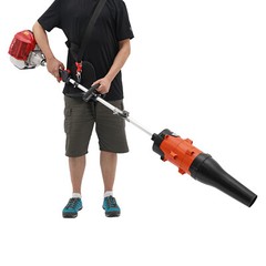 52cc Gas Power Hand Held Sweeper Broom Driveway Turf Artificial Grass Snow Clean