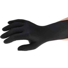 100 Pack PRO-SAFE Disposable Black Nitrile Gloves, 5 mil, Size 2X-Large
