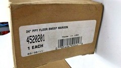 Carlisle 4520201 Broom Head Flo-Pac 24″ Hardwood Maroon Poly Bristles(Pack of 2)