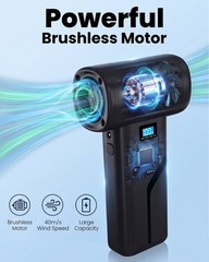 Compressed Air Duster, Cordless Duster with 200000RPM Brushless Motor,…
