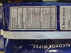 75% Alcohol Wipes Case of 500 ( 10packs of 50 ) Good Dates Great for Cleaning