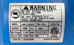 ETL 800-1000 CFM Air Mover Blower Water Damage Restoration Carpet Dryer 1/4 HP