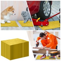 Oil Absorbent Pads for Garage and Basement 100 Pcs Water Spill Mats 15×19.7″