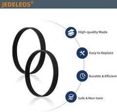 JEDELEOS Replacement Belts and Filter for Eureka NEU100 Airspeed Black