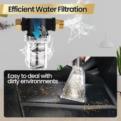 【Upgrade Hard Bristle Brush】Better Extractor Hose Kit for Shop Vac, with 10FT Ho