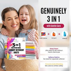 Color Catcher Fabric Softener Laundry Detergent Sheets 25 Count (Pack of 1)