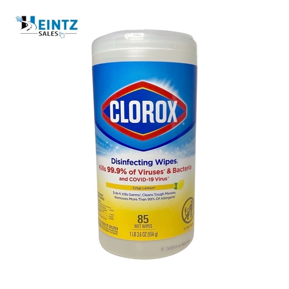 Clorox Wipes Disinfecting Bleach-Free Cleaning Wipes Crisp Lemon – 85 wipes