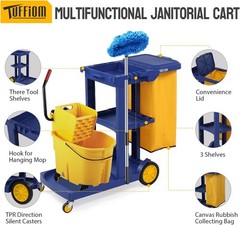 Heavy Duty Storage Cart with 500 Lbs Weight Capacity for Industrial & Commercial