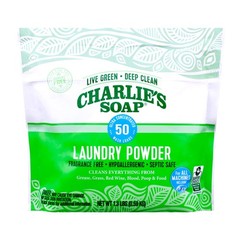 Charlie’s Soap Laundry Powder (50 Loads, 1 20.8 Ounce (Pack of 1), No Color