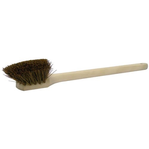 Weiler 72101 20in Wood Block Palmyra Fill Long Handle Utility Scrub Brush