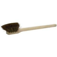 Weiler 72101 20in Wood Block Palmyra Fill Long Handle Utility Scrub Brush