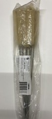 Test Tube Brush 12-pack Soft White Bristles With A Fan Style Tip 19mm X 89mm.