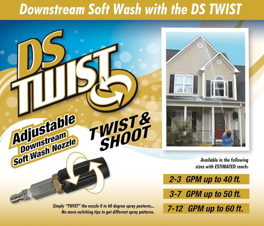 X JET M5 DS Twist Adjustable Nozzle for 3-7 GPM Pressure Washer XJet X-Jet 4 5 6