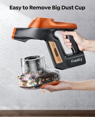 Fieety Cordless Vacuum Cleaner 650W 55Kpa 70Mins Powerful Vacuum Cleaners For