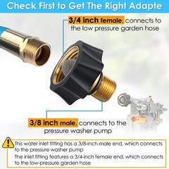 Ceoighe 1 Pack Garden Hose to Pressure 3/4 inch, Compatible with 7112362