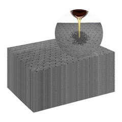 Oil Absorbent Pad 13″ x 10″ Weight Dimpled Pad Polypropylene Mat for Oil & Fluid