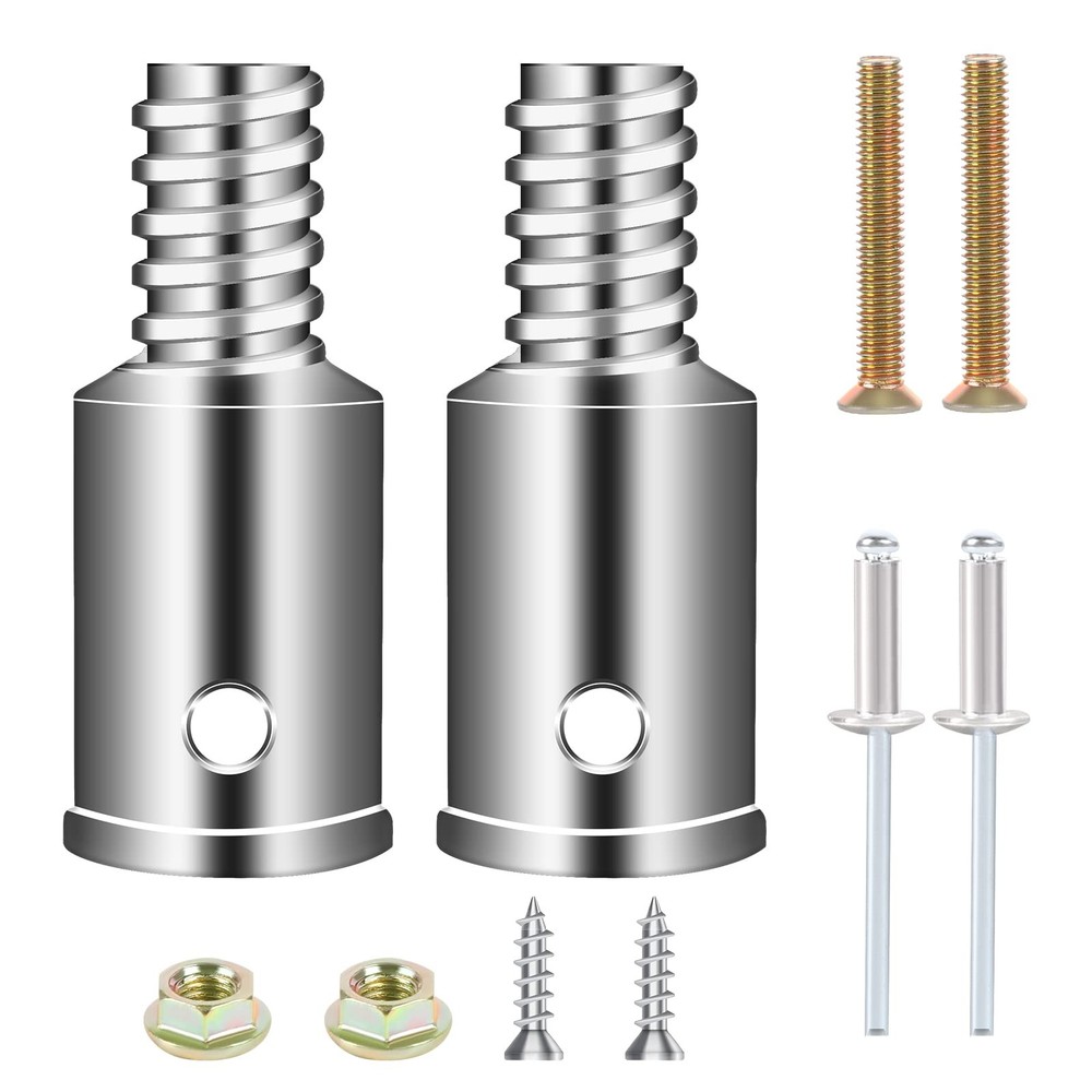 2 Pcs Threaded Tip Replacement,Ultra Repair 1″ (2.5cm), Silver