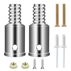 2 Pcs Threaded Tip Replacement,Ultra Repair 1″ (2.5cm), Silver
