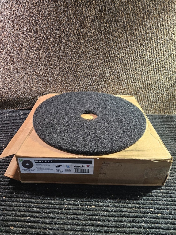 (QTY 5) Americo 400120 Stripping Pads Circular Disc , 20″ Diameter Black
