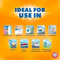 Arm & Hammer Clean Burst Moisture Absorber and 14 Ounce (Pack of 3), White
