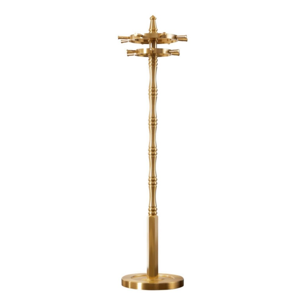 14 Hook Brush Rack Detachable Desk Accessory 360 Degree Rotation