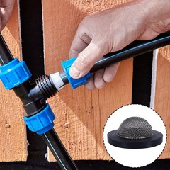 BOXOB 20pcs Garden Hose Screen Filter, Stainless Steel Rubber black, silver