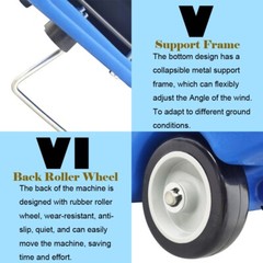 110V 3 Speed 5650CFM Air Mover Wet Carpet Water Dryer Floor Blower Fan 900W