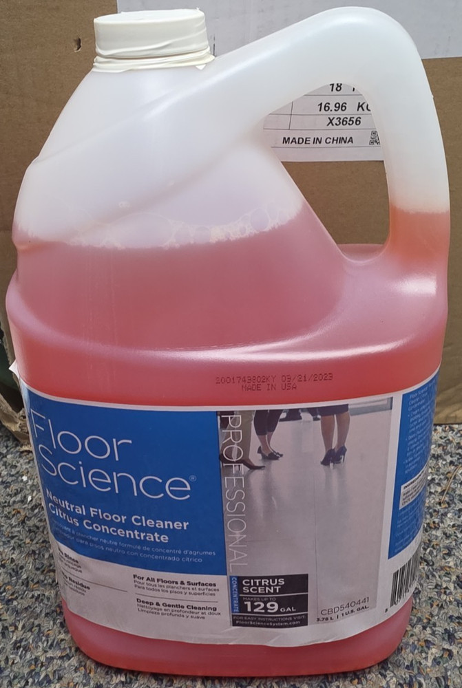Diversey Floor Science Neutral Floor Cleaner/Citrus Scent/Concentrate 1 Gal