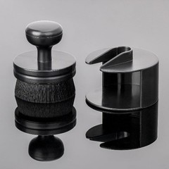 Car Tire Shine Applicator Brush with Stand, Vegan for Auto Size: 1Color: Black