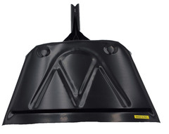 Boardwalk 04212EA Metal Dust Pan 12″ Wide Black Steel Dustpan 2″ Handle NEW