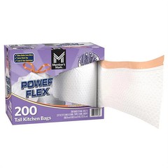Member’s Mark Power Flex 13-Gallon Tall Kitchen Trash Bags, Lavender, 200 ct