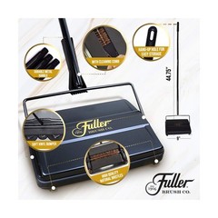 Fuller Brush 17027 Electrostatic Carpet & Floor Sweeper – 9″ Cleaning Path – …
