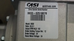 Transaxle Kit 24V DC Model 9933 asi thehnologies 12763 motor New Open Box