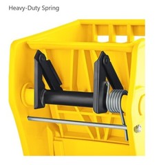 26 QT Yellow Space Saving Combo Mop Bucket and Side Press Wringer Lavex
