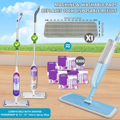 Spray Wet Mops for Hardwood Floor Cleaning: MEXERRIS Mop with 3 Cyanine