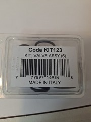 General Pump K123 Check Valve Kit for CPH, EZ, TC, TH, TP, T, TT, and TV Pumps