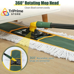 24″ Commercial Dust Mop for Floor Cleaning, Heavy Duty Large mop, Green