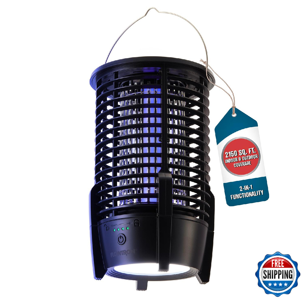 Flowtron Rechargeable Bug Zapper 3600Mah Battery Powered Led Killer Usb-C Sq Ft