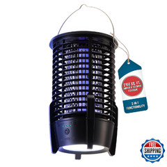 Flowtron Rechargeable Bug Zapper 3600Mah Battery Powered Led Killer Usb-C Sq Ft
